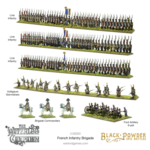 Epic Battles - Black Powder: Waterloo - French Infantry Brigade